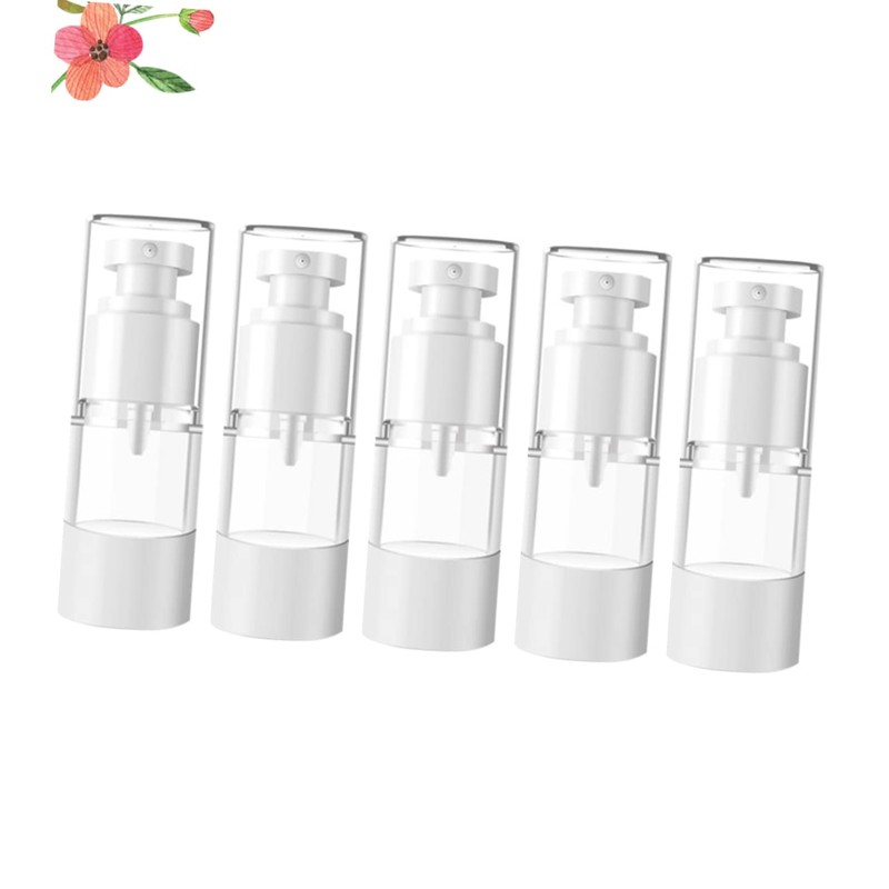MERRYHAPY Travel-Friendly 5pcs Airless Pump Bottles Refillable Liquid Subpackaging Bottles