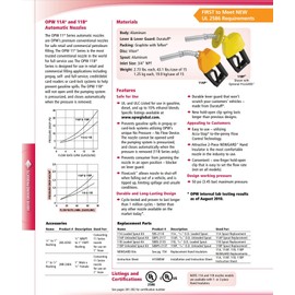 OPW 11A-0100-NUL 3/4 Inch Nozzle - Green - Hold Open Clip Included