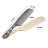 Anself Stainless Steel Hair Comb Hairdressing Steel Comb Hair Cutting
