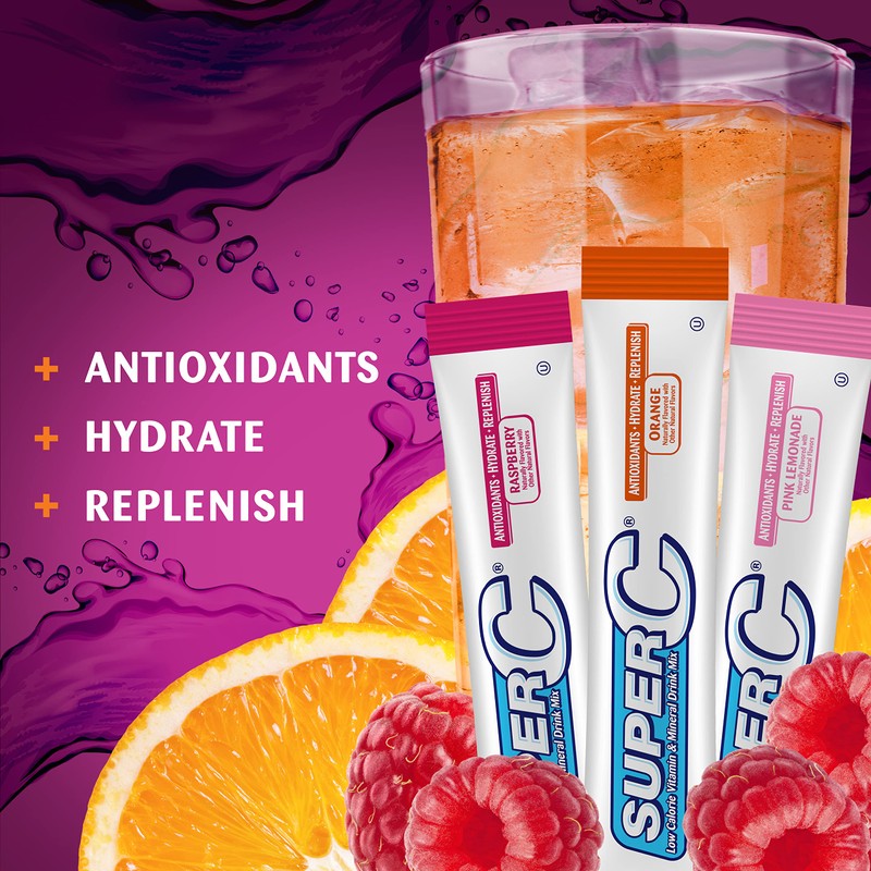 Super C Singles to Go Powder Packets, Water Drink Mix,
