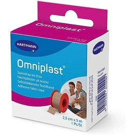 Omniplast - Sparadrap In Tessuto - Forma Modulabile - Mantiene la Pelle - 2,5 cm x 5 m - 1 Unità