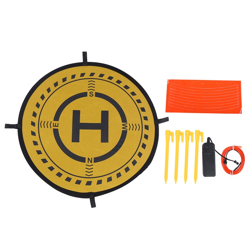 Drone FastFold Parking Apron Landing Pad with Night Light Fit