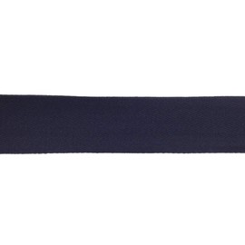 3 m Cotton Ribbon 30 mm Marine 100% Cotton