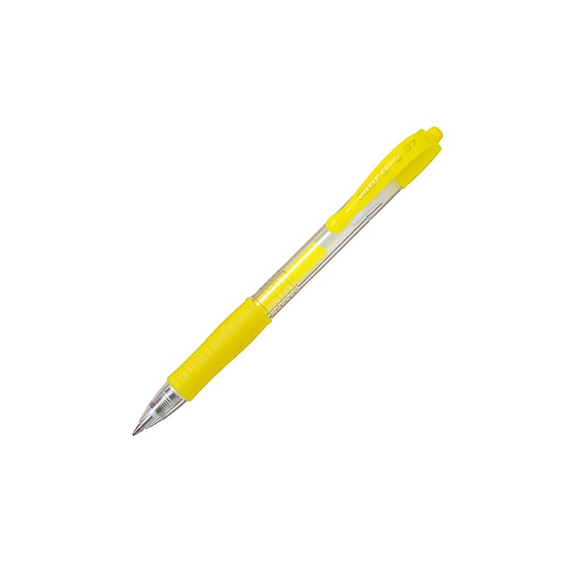 Pilot G2 07 Neon Yellow Gel Ink Pen