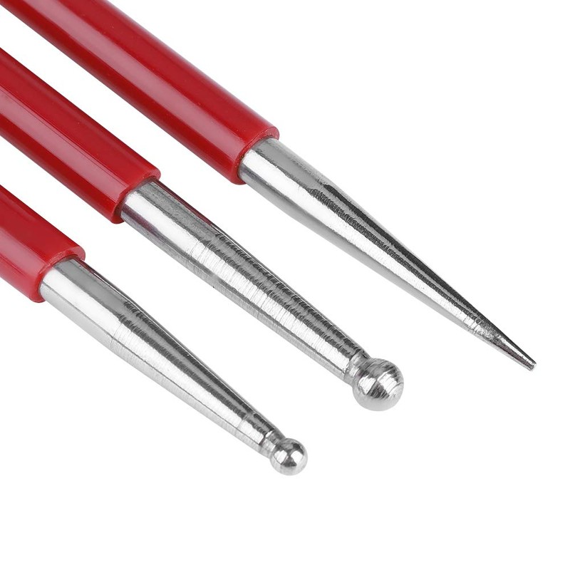 3 Pcs Leather Press Rub Tool, Leather Craft Tool Modelling