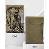 Soft Flame Lighter, Unique Engraved Tiger Eagle Metal Wheel Lighter，Refillable
