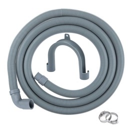 Sheporse 1.5m Washing Machine Hose Drain Kit for Washing Machine, Dishwasher with Right Angle End