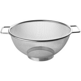 Fackelmann 28333 Fine Mesh Stainless Steel Colander 26cm Diameter, Silver, 31 x 26 x 12 cm