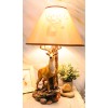 Ebros 12 Point Whitetail Deer Buck Desktop Table Lamp With