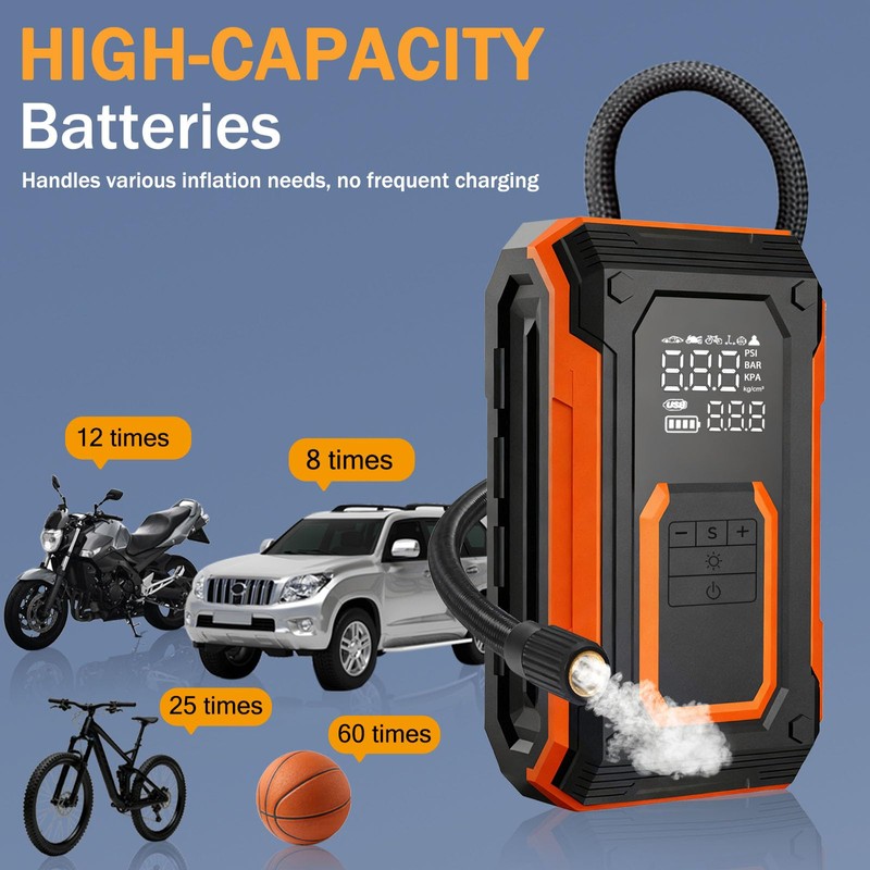 CPProDilig Tire Inflator Portable Air Compressor - 150 PSI Dual