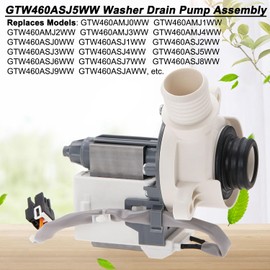 Washer Drain Pump by SupHomie - Compatible with GE GTW460ASJ5WW GTW460ASJ6WW GTW460ASJ7WW GTW460ASJ8WW GTW460ASJ9WW GTW460ASJ2WW GTW460ASJ3WW GTW460ASJ4WW Washing Machine