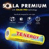 Tenergy Solla Premium Rechargeable NiMH AA Battery, 1300mAh Solar Batteries