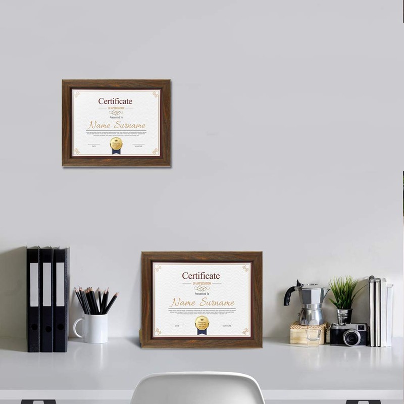 Schliersee 8.5x11 Certificate Picture Frames Diploma Document Picture Frames Tempered