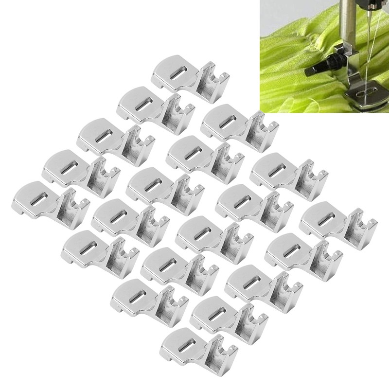 20 Pcs Gathering Foot Stainless Steel Sturdy Durable Household Sewing