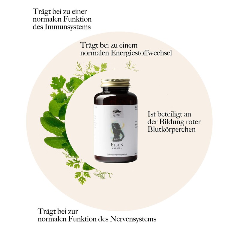 Kräuterhandel Sankt Anton – Iron capsules – 180 capsules –