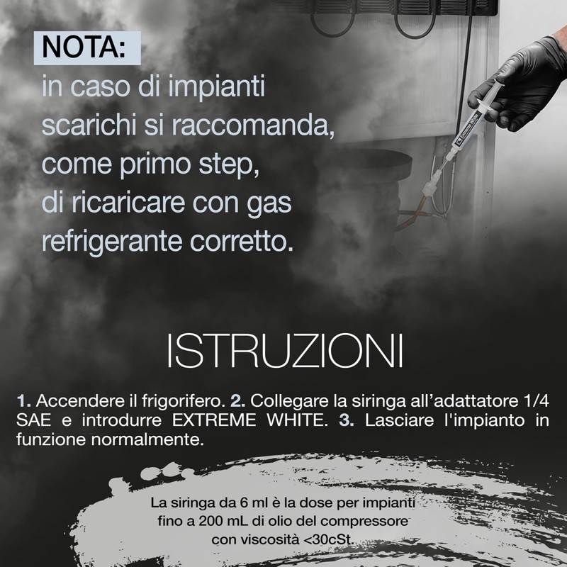 Errecom Extreme White, Turafalle per Frigoriferi con compressore ermetico e