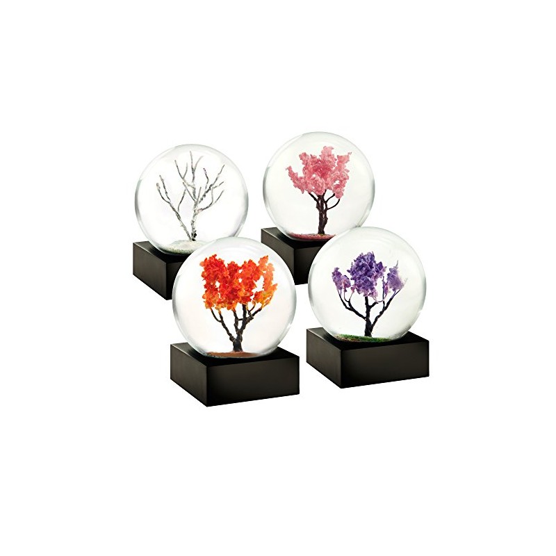 CoolSnowGlobes Four Seasons Winter Spring Summer Autumn Set of Four