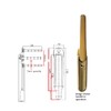 Gardinia Bi-Fold Lift & Turn Operated Door Handle Slim Clearline