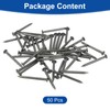 sourcing map 50Pcs Small Hardware Nails, 2D x 1" Brass