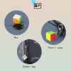 Yealvin Mini Keychain Cube, Mini 3x3 Keyring Cube 3x3 Magic