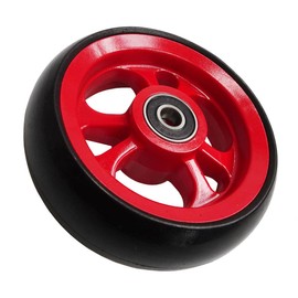 FabaCare 4" Red Fibre Wheelchair Wheelchair Wheel Spare Wheel Wheelchair Swivel Special Seal