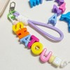 Colourful Large Hole Acrylic Numbers Letter Beads for Key Chains