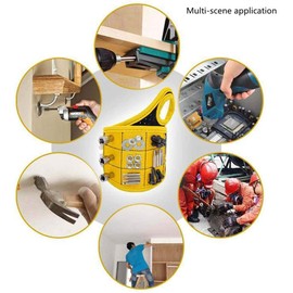 Magnetic Wristband with Super Strong Magnets Holds Screws, Nails, Drill Bit. Unique Wrist Support Design Cool Handy Gadget Gift for Fathers, Boyfriends, Handyman, Electrician, Contractor