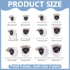 PH PandaHall 6 Sizes 3D Safety Eyes with Eyelash 24
