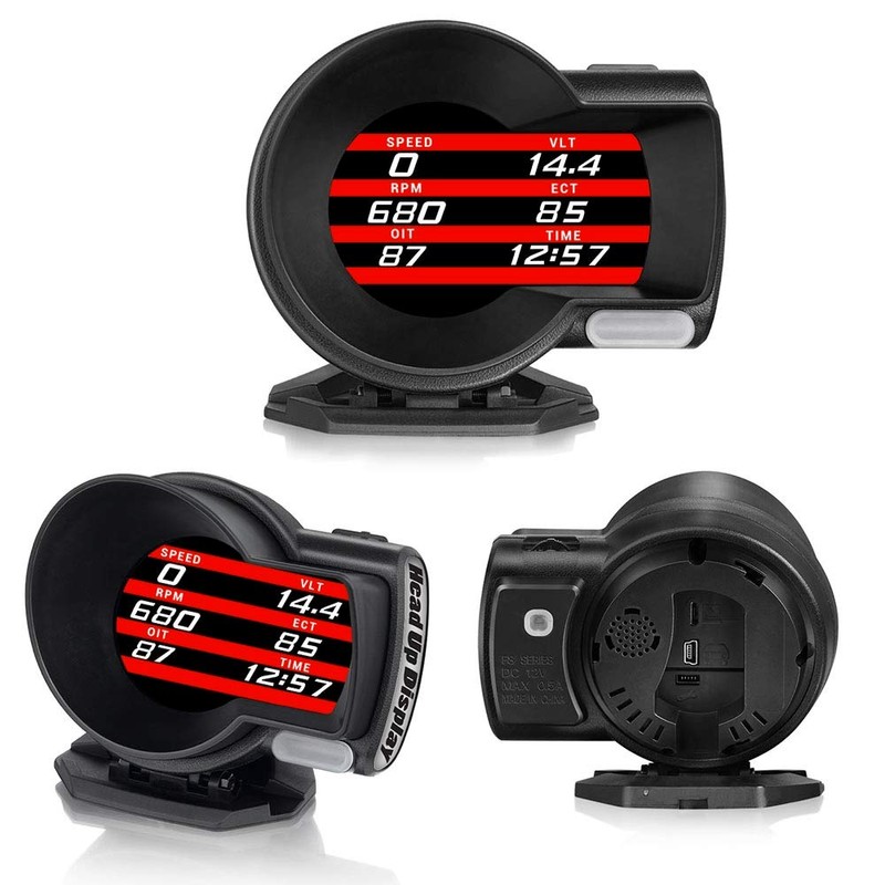 External Speedometer Tachometer Head Up Display HUD OBD Digital Advanced