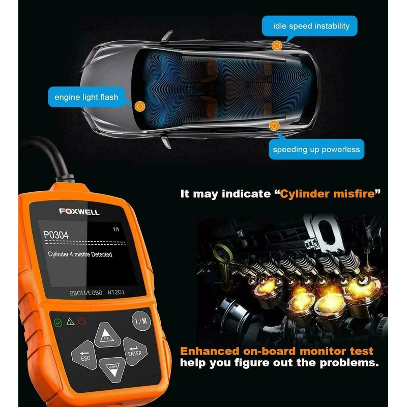 Foxwell Car Code Reader Diagnostic Tool Auto OBD2 Scanner EOBD