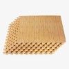 FOREST FLOOR Thick Printed Foam Tiles, Premium Wood Grain Interlocking Foam Floor Mats, Anti-Fatigue Flooring, 3/8" Thick, 48 Square Feet (12 Tiles), Light Bamboo