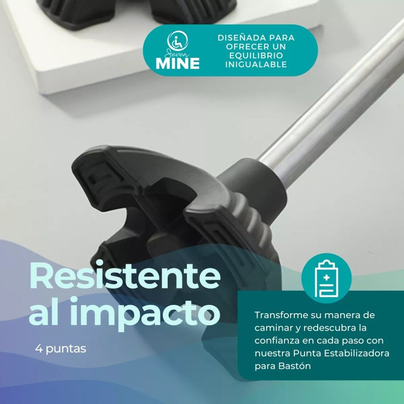 SuperConfort Punta Estabilizadora Para Bastón 4 Puntos | Sc-m4 Bastones