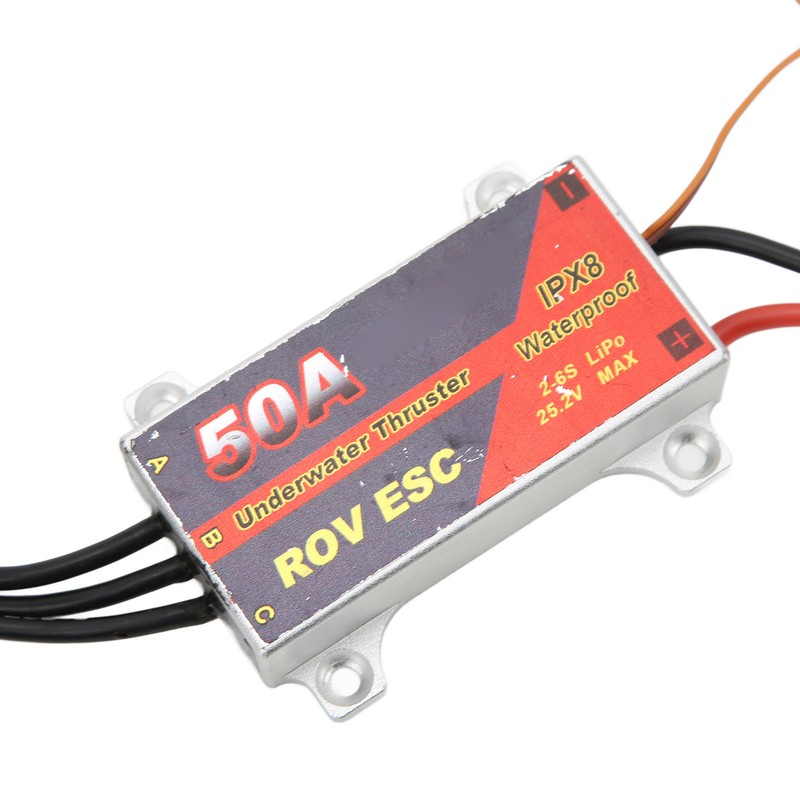 50A RC Brushless ESC 2‑6S IPX8 Waterproof Electronic Speed Controller