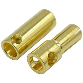 LINSYRC 20 Pairs Gold-Plated 5MM 5.0MM Banana Plug Bullet Male Female Connector Adapter for RC Lipo Battery ESC Motors (5.0MM)
