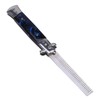 Switchblade Spring Folding Knife Push Button Pocket Comb Oil Hair