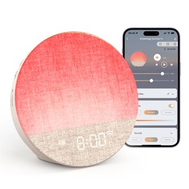 Dreamegg Sunrise Alarm Clock Sound Machine White