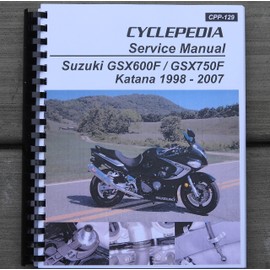 i5motorcycle Service & Repair Manual for Suzuki Katana GSX 600 750 1998-2007
