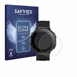 Savvies 6 Pack Screen Protector compatible with Kiprun GPS 500 Coros Protection Film Clear