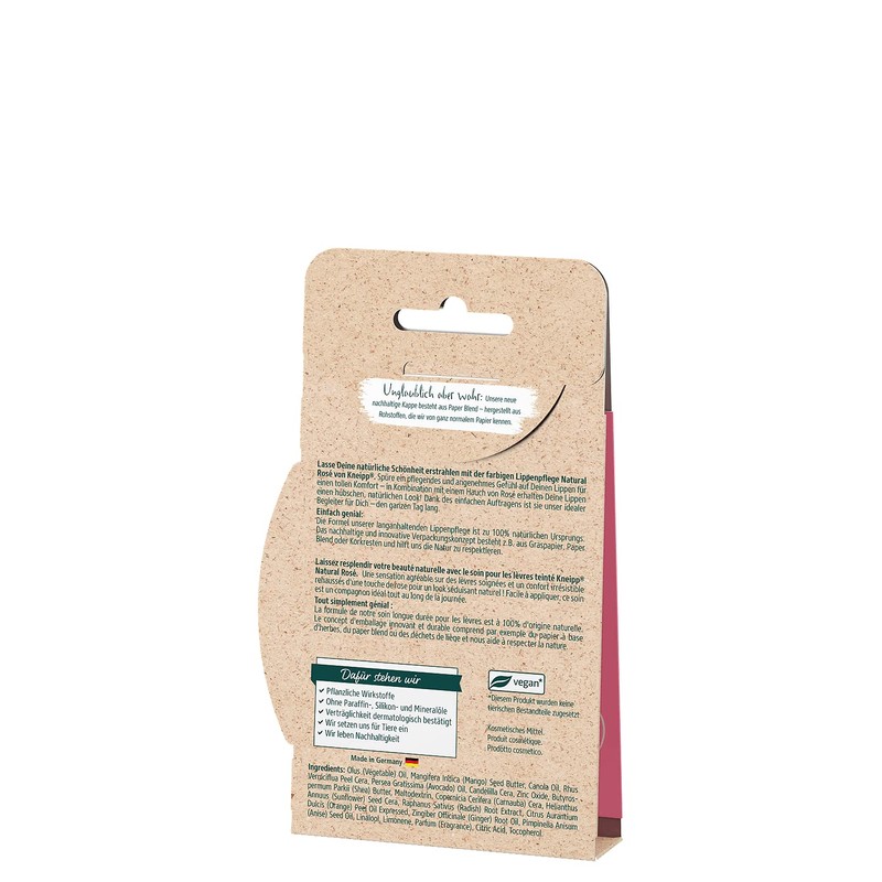 Kneipp Natural Rose Coloured Lip Balm Natural Care & Colour