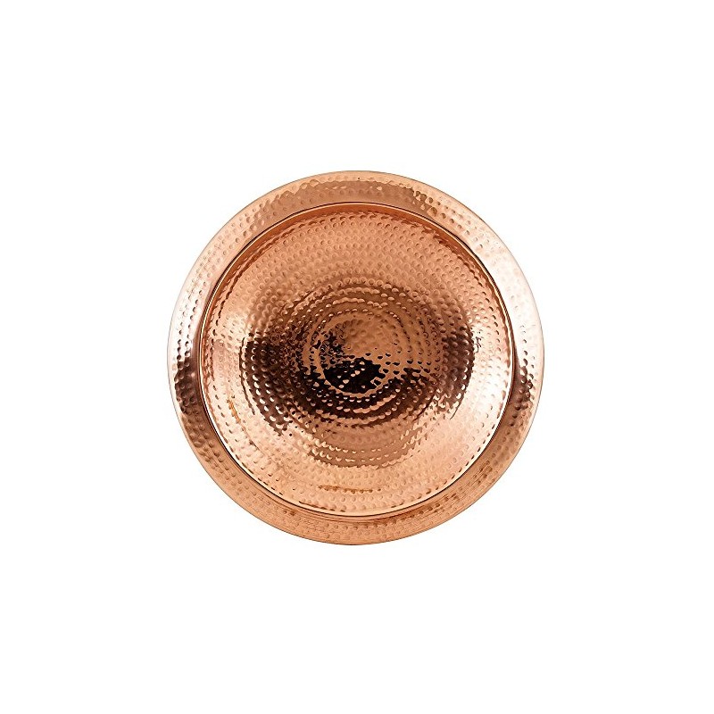 Achla Designs Hammered Copper Birdbath Bowl with Rim
