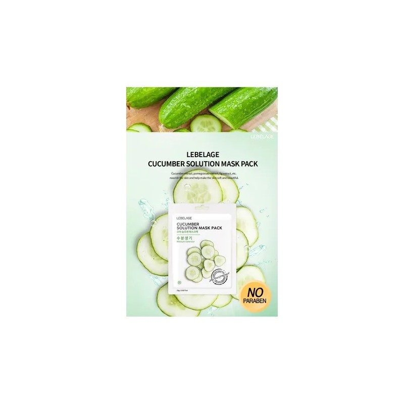 Mascarillas Coreanas De Pepino Y Propleo_ Reafirmantes_20pz Mixta