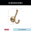 DELTA 79435-CZ 73835, Double Robe Hook, Champagne Bronze