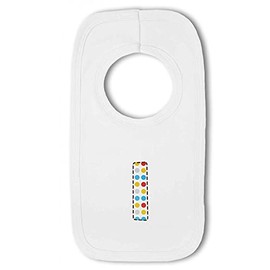 Blue Dotty Alphabet Letter I - Baby Pullover Bib