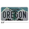 Oregon Trail License Plate Magnet, Scenic State Souvenir, 3.5 Inches