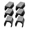 Tofficu 4sets Non Slip Chair Leg Protectors Durable U Shaped