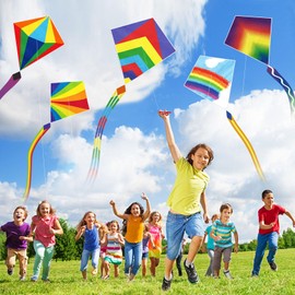 YongnKids 5 Pack Kite for Kids & Adults, Kids Kites Easy to Fly, Beach Kite for Kids Ages 4-8 8-12, Colorful Bulk Kites Great for Outdoor Activites Game Kite Party Favor Birthday Gift