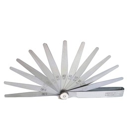 Feeler Gauges Stainless Steel, Set of 13 Metric Gap Feeler Gauges Measuring Tool From 0.05-1.00mm