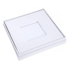 Large blank white linen slip-in photo album (Gift Boxed) Holds