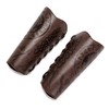 HOEACXY Leather Bracers for Men Viking Embossed Tree Bracers Medieval