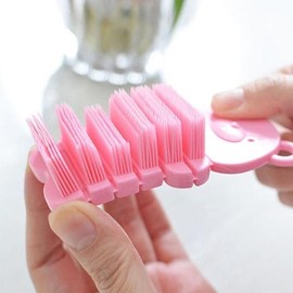 Other brands Mini Brush 2-Color Teddy Bear Nail Brush Hand Brush Cleaning Brush - Pink / 미니브러쉬 2색 곰돌이 손톱솔 핸드브러쉬 세척솔 - 핑크
